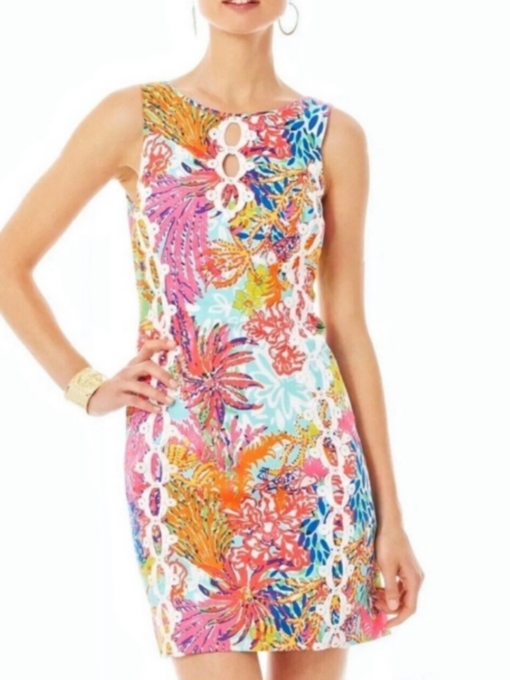 Lilly Pulitzer ember Fishing For Compliments shift dress size 4 - Picture 3 of 8